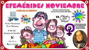 Tus Efemerides Mes De Noviembre Classroom Kids Nail Designs