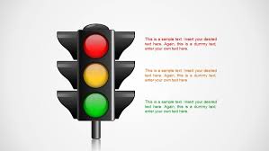 3 Traffic Light Illustration Shape For Powerpoint Slidemodel