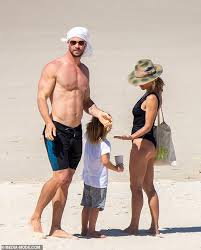 This curated image gallery will. Chris Hemsworth And Elsa Pataky Show Off Their Incredible Bodies At The Beach With Their Kids Sound Health And Lasting Wealth