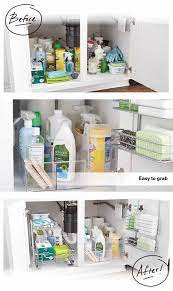 This is when you get everything out and look at it in the light of day. Resist The Urge To Allow The Cabinet Below Your Sink Become A D Small Bathroom Storage Cleaning Supplies Organization Under Sink Cleaning Supplies Organization