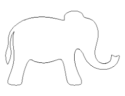 Free Animal Patterns For Crafts Stencils And More Page 19 Elephant Template Elephant Stencil Free Applique Patterns