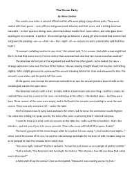 Learning indian social etiquette so that he wil be respected by the other guests. The Dinner Party By Mona Gardner