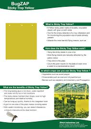 Basically all the influences that. Biosmart Bugzap Sticky Trap Yellow Pest Control Pests Crop Protection