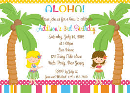 Birthday Invitation Message For Kids Printable Kids Luau Invitations Luau Party Invitations Kids Birthday Invitation Wording Luau Birthday Invitations