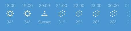 To see weather conditions by the hour, swipe left to right in the hourly forecast. Oneplus Weather Icon Oneplus Community