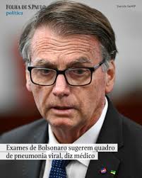 Os exames feitos pelo ex-presidente Jair Bolsonaro (PL) neste sábado (21)  indicam um possível quadro de pneumonia viral, segundo o chefe da equipe  médica que acompanha o político. 📲 Leia mais na #