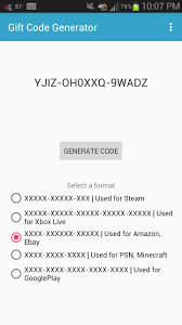 Dec 18, 2016 · the description of gift code generator app. Gift Code Generator Pour Android Telechargez L Apk