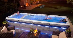 Pin By German On Job J102 Hot Tub Swim Spa Swimming Pool Hot Tub Indoor Swim Spa