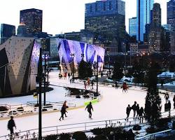 Image of Ice Skating at Maggie Daley Park in December