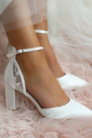 Perfect Bridal Indi Ivory Satin Block Heel Ankle Strap Wedding Shoes Bridal Shoes Wedding Heels In 2020 Classic Wedding Shoes Wedding Shoes Wedding Heels
