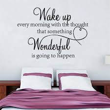 The final result will look like vinyl wall art, but it's permanent. Wake Up Wonderful Bedroom Quote Wall Stickers Diy Art Room Decor Removable Decal Shopee Philippines