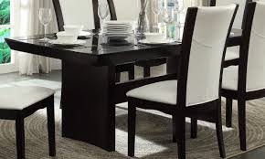 Daisy Espresso Glass Top Dining Table In 2020 Espresso Dining Tables Glass Dining Set Dining Table