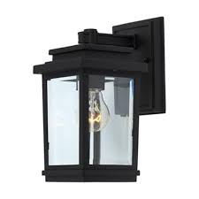 Find outdoor wall lights at wayfair. Artcraft Lighting Freemont 1 Light Small Black Outdoor Sconce Lowe S Canada