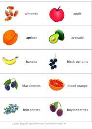 Learning Fruit Berries And Vegetables English Lesson Fruit Avocado Banana Berries