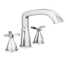 Aolemi wall mount brushed nikcel bathtub faucet with hand shower sprayer bathroom tub faucet double cross handle telephone shaped handheld sprayer shower set mixer tap vintage. Delta Faucet T2746 Ks Trillian Two Handle Roman Tub Trim Deck Mount Without Diverter Black Stainless Bathtub Faucets Bathtub Faucets Showerheads Eudirect78 Eu