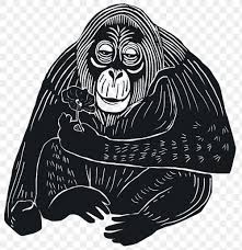 Bornean orangutan chimpanzee sumatran orangutan the orangutan primate, orangutan, brown orangutan png clipart. Orangutans Png Sticker Black Linocut Stencil Pattern Clipart Free Image By Rawpixel Com Bus In 2020 Watercolor Paintings Of Animals Vintage Drawing Animal Drawings