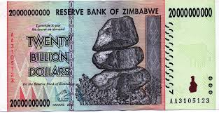 Image result for zimbabwe billion dollar note