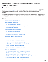 Check spelling or type a new query. Pdf Contoh Teks Eksposisi Kaidah Jenis Unsur Ciri Dan Struktur Kebahasaan Masbidin Net Masbidin Dotnet Academia Edu