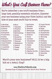 Name Your Craft Business Free Tools For The Perfect Name Craft Business Business Names Name Crafts