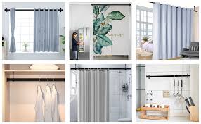 If the sun is too overwhelming or distracting at times, buying a curtain will help. Window Treatment Hardware Vailge Curtain Rods For Windows 84 To 120 Inch With Round Cap Heavy Duty Ceiling Mount Curtain Rods For Windows 66 To 120 With Brackets Outdoor Long Curtain Rod Sliding For