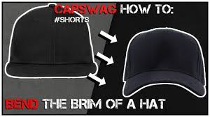 Bending A Flat Brim Hat Bend Brim Of Hat 59fifty Bend Brim Bend Brim Shorts Youtube