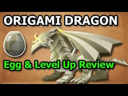 Origami Dragon Dragon City Egg And Level Up Fast Review Youtube