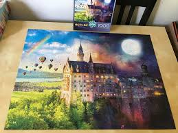 The palace was commissioned by ludwig ii of bavaria as a retreat and in honour of richard wagner. Neuschwanstein Castle From The Night Day Series Buffalo 1000 Pieces Jigsawpuzzles