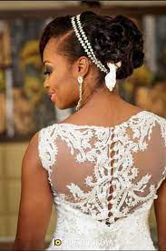 Our Wedding Story Tinuke Olopoenia Femi Odukoya 2706 Events Bridal Gowns Mermaid Black Wedding Hairstyles Nigerian Bride