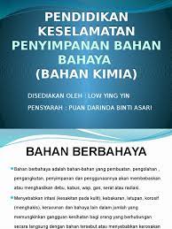 Sop penyimpanan makanan dan bahan makanan. Penyimpanan Bahan Kimia