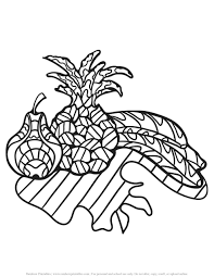Mandala of love coloring page. Fruit Food Mandala Zentangle Pattern Coloring Pages For Kids Rainbow Printables
