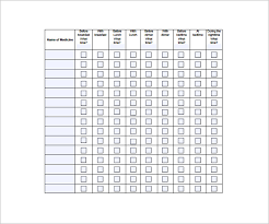 7 Medication Chart Templates Doc Pdf Excel Free