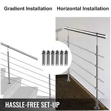 Check spelling or type a new query. Vevor Stainless Stair Handrail Hand Rails For Steps 5 Cross Bars Indo Vevor Uk