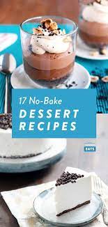 No Bake Dessert Recipes Dessert Recipes No Cook Desserts Baked Dessert Recipes