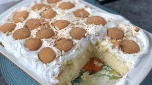 Bake on a lower shelf so the top of the tin is aligned with the centre of the oven for approximately 1 hour 10 minutes. Banana Pudding Poke Cake By Mama Steph