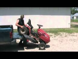 Do it yourself lawn mower ramps. Loading The Mower No Ramps Of Course Youtube