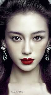 angelababy angelababy beauty portrait perfect red lipstick