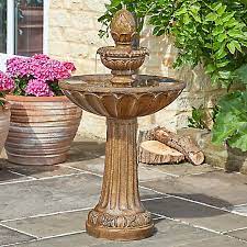 They work great for adding a bit of decoration to your garden, and if you have a birdbath, it will make a great addition there as well. Solar Powered Queensbury Water Fountain Look Again