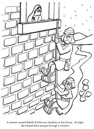 Coloring Pages Of Joshua And Rahab Sketch Coloring Page Sunday School Coloring Pages Bible Coloring Pages Bible Lessons For Kids