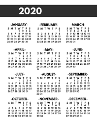Maybe use it to track birthdays or special events coming up. 2020 Printable One Page Year At A Glance Calendar Paper Trail Design