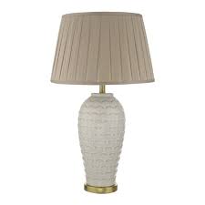 Ceramic Table Lamp Cream Gold Scalloped Base Only Lighting Company Uk This version, though, comes with all the modern technology of a contemporary desk lamp.
