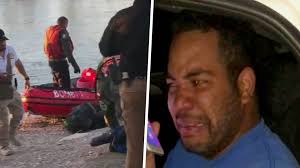 Destrozado, padre habla sobre la muerte de su esposa e hijo al intentar  cruzar a EEUU: “Se me ahogaron”