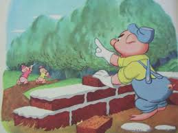 Reserved For Jen Three Little Pigs Vintage Little Golden Book Walt Disney 1948 Little Golden Books Three Little Pigs Little Pigs
