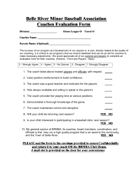 Improve your employee engagement, get feedback on an event or course. Top 10 Baseball Evaluation Form Templates Free To Download In Pdf Format