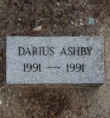 Darius Ashby Gravestone, Evergreen Cemetery