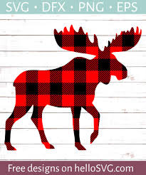 Download Buffalo Plaid Moose Svg Free Svg Files Hellosvg Com