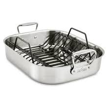 All Clad Specialty Rectangular 3 Piece Lasagna Pan Gift Set Stainless Steel Dishwasher Specialty Cookware All Clad