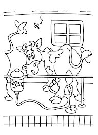 Projecte La Granja Com S Obte La Llet Image A Colorier Coloriage Animaux De La Ferme
