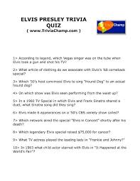 Feb 15, 2021 · dog trivia questions. Elvis Presley Trivia Quiz Trivia Champ