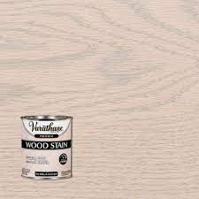 Wearing protective gloves, apply the wood stain with a foam brush, immediately ragging off any excess stain. Varathane 1 Qt Sunbleached Premium Fast Dry Interior Wood Stain 266156 The Home Depot