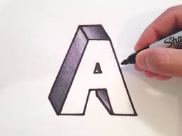 Very easy and fun step by step guide for kids and adults of all ages.my optical illusion book on am. How To Draw The Letter A In 3d Youtube